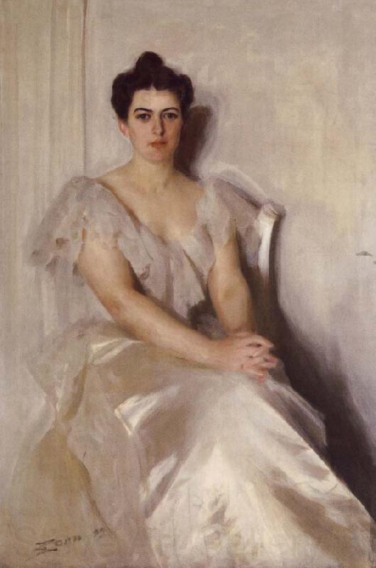 Anders Zorn Mrs Frances Cleveland Norge oil painting art